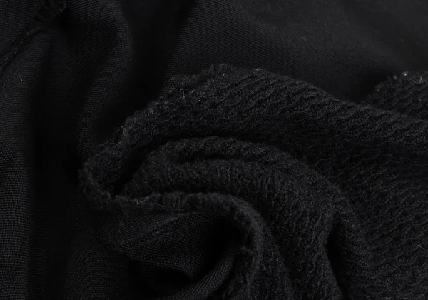 COMME des GARCONS Wool Cutting Knit Switching Wrap Skirt K-173408_014