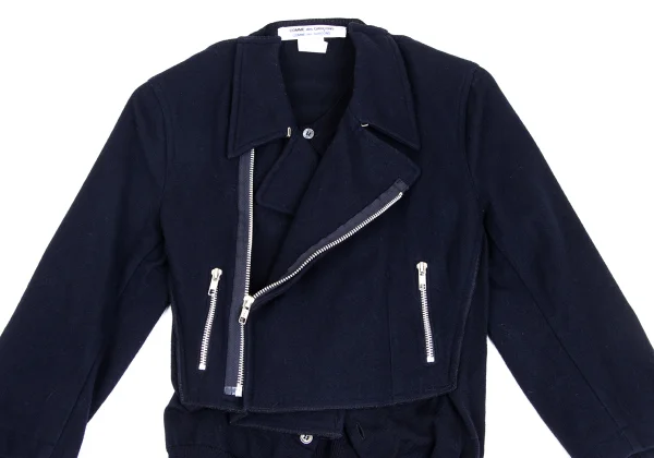 COMME des GARCONS Cardigan Docking Motorcycle Jacket K-173410_003