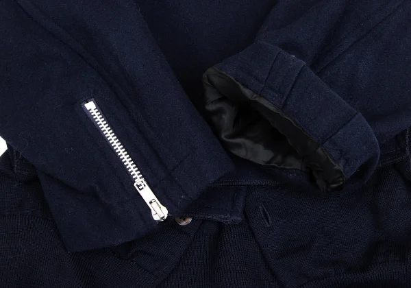 COMME des GARCONS Cardigan Docking Motorcycle Jacket K-173410_007