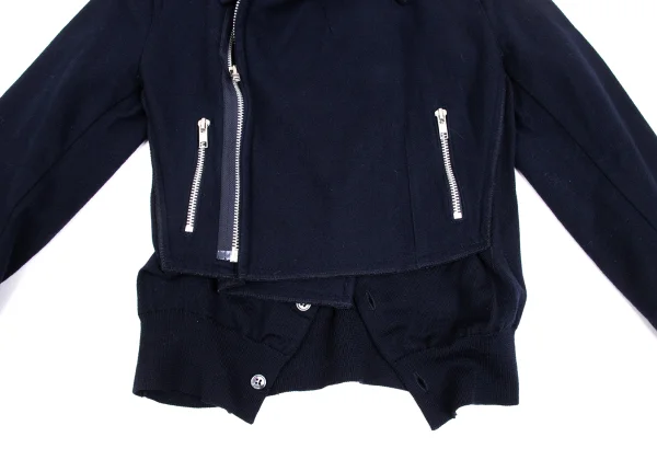 COMME des GARCONS Cardigan Docking Motorcycle Jacket K-173410_008
