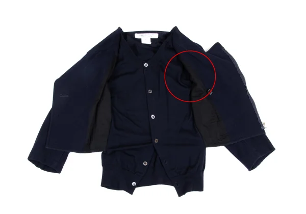 COMME des GARCONS Cardigan Docking Motorcycle Jacket K-173410_011
