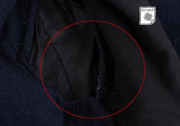COMME des GARCONS Cardigan Docking Motorcycle Jacket K-173410_012