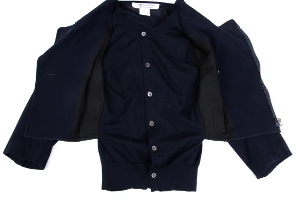 COMME des GARCONS Cardigan Docking Motorcycle Jacket K-173410_013