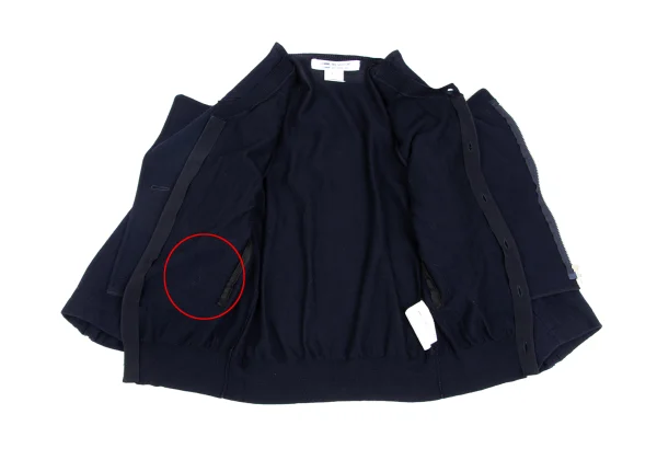COMME des GARCONS Cardigan Docking Motorcycle Jacket K-173410_015