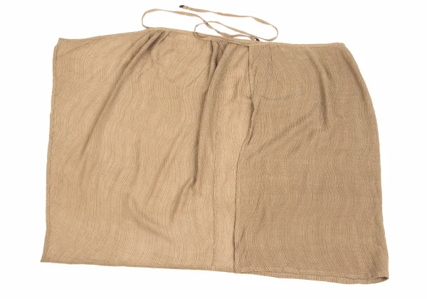 JURGEN LEHL Silk Wool Wave Stitch Wrap Skirt K-173412_013