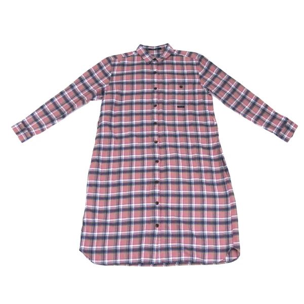 NON NO Mademoiselle NON NON Check Flannel Shirt Dress K-173415_002