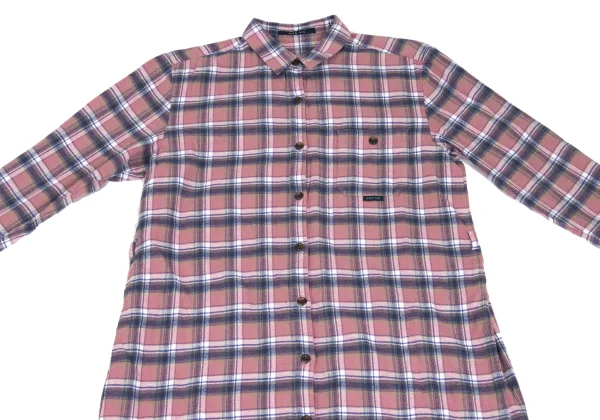 NON NO Mademoiselle NON NON Check Flannel Shirt Dress K-173415_003