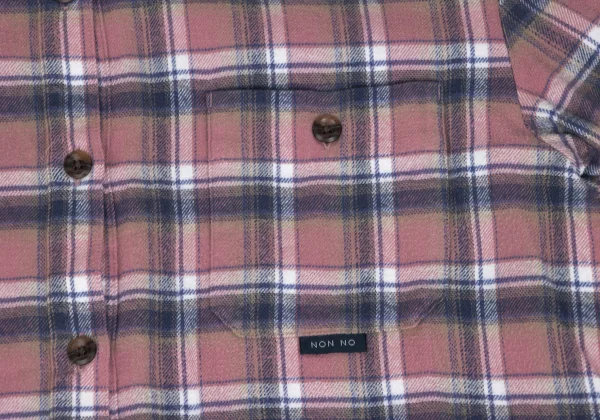 NON NO Mademoiselle NON NON Check Flannel Shirt Dress K-173415_005
