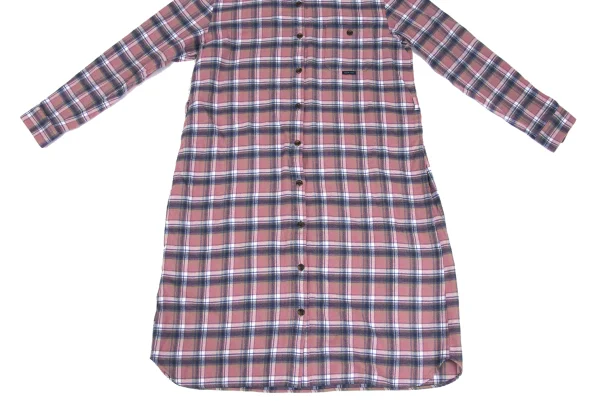 NON NO Mademoiselle NON NON Check Flannel Shirt Dress K-173415_009