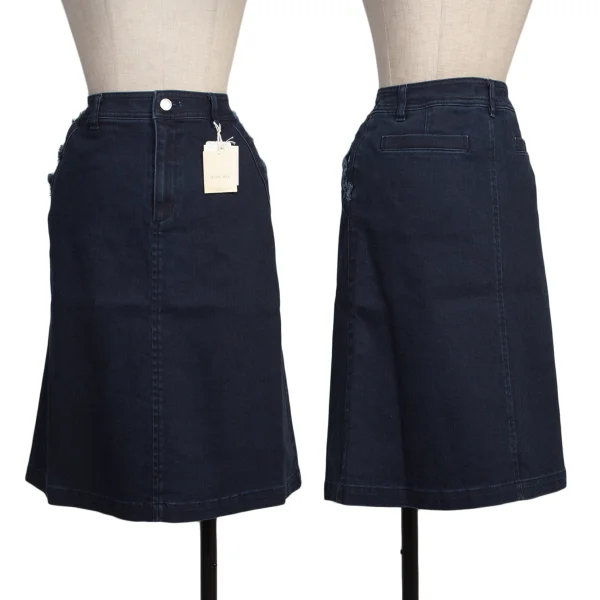 NON NO Mademoiselle NON NON Fringe Pocket Denim Skirt  Indigo L K-173417_001