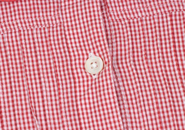Mademoiselle NON NON Cotton Cupta Pin Tuck Check Shirt K-173418_006