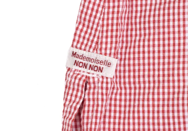 Mademoiselle NON NON Cotton Cupta Pin Tuck Check Shirt K-173418_010