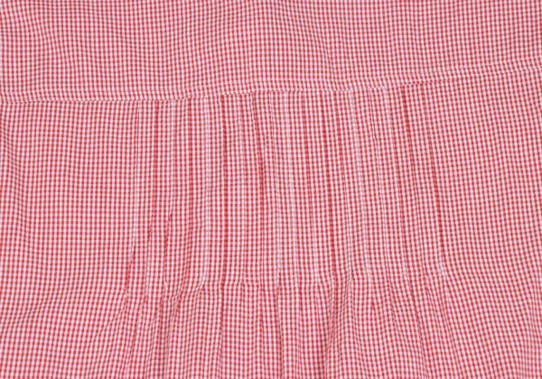 Mademoiselle NON NON Cotton Cupta Pin Tuck Check Shirt K-173418_013