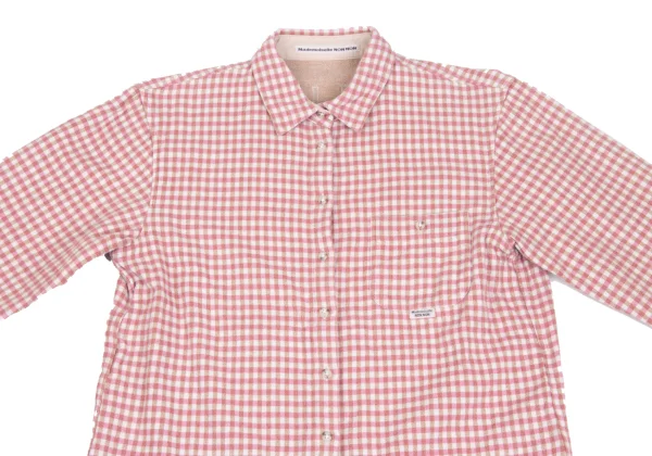 Mademoiselle NON NON Back Logo Check Flannel Shirt K-173419_003