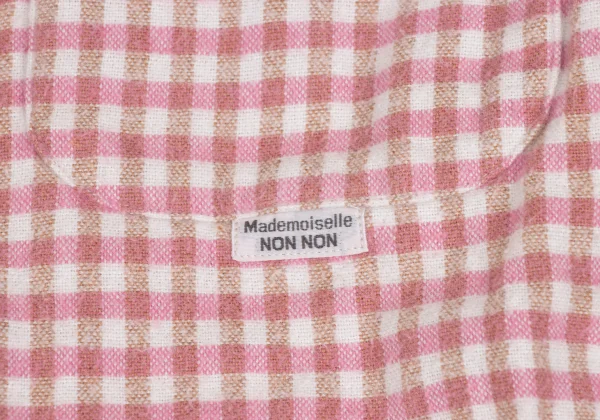 Mademoiselle NON NON Back Logo Check Flannel Shirt K-173419_006