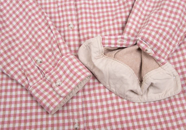 Mademoiselle NON NON Back Logo Check Flannel Shirt K-173419_008