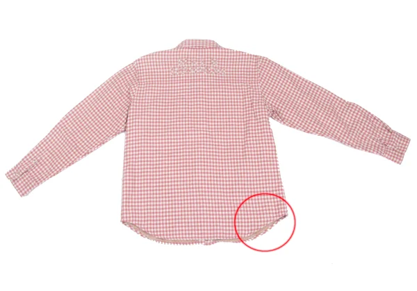 Mademoiselle NON NON Back Logo Check Flannel Shirt K-173419_012