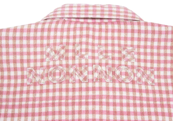 Mademoiselle NON NON Back Logo Check Flannel Shirt K-173419_014