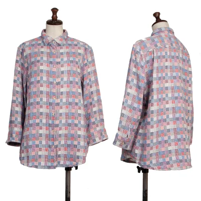Mademoiselle NON NON Cotton Multi Check Flannel Shirt