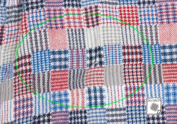 Mademoiselle NON NON Cotton Multi Check Flannel Shirt K-173420_004