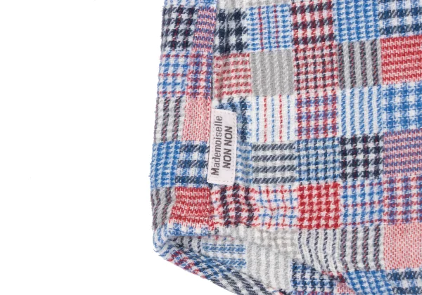 Mademoiselle NON NON Cotton Multi Check Flannel Shirt K-173420_010