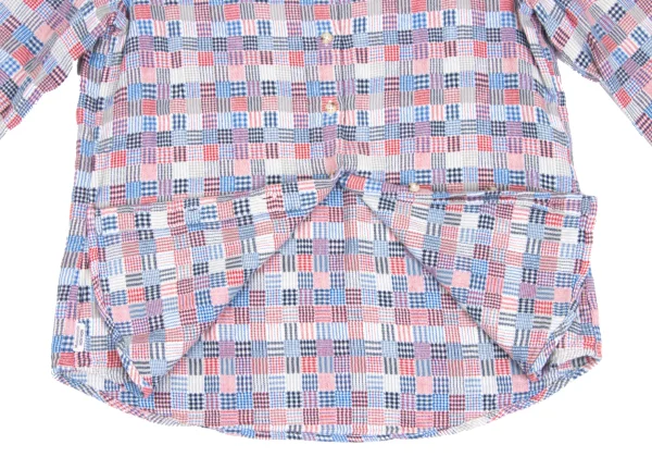 Mademoiselle NON NON Cotton Multi Check Flannel Shirt K-173420_012