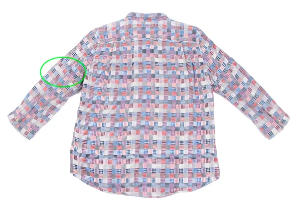 Mademoiselle NON NON Cotton Multi Check Flannel Shirt K-173420_013