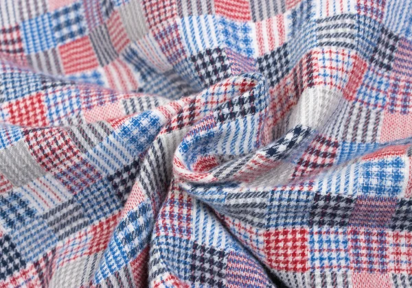 Mademoiselle NON NON Cotton Multi Check Flannel Shirt K-173420_016