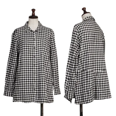 Mademoiselle NON NON Cotton Check Flannel Shirt