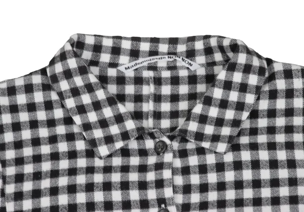 Mademoiselle NON NON Cotton Check Flannel Shirt K-173421_004