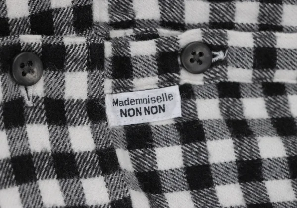 Mademoiselle NON NON Cotton Check Flannel Shirt K-173421_009