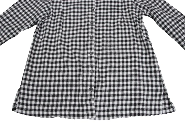 Mademoiselle NON NON Cotton Check Flannel Shirt K-173421_010