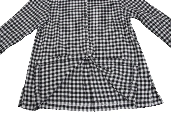Mademoiselle NON NON Cotton Check Flannel Shirt K-173421_011