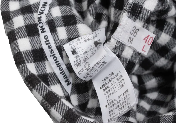 Mademoiselle NON NON Cotton Check Flannel Shirt K-173421_017