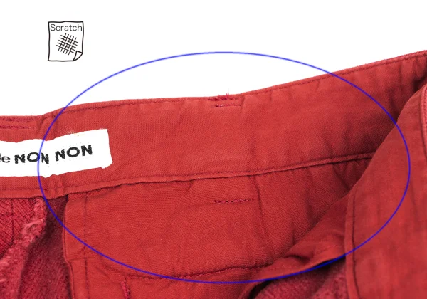 Mademoiselle NON NON Cotton Fleece-lined Straight Pants K-173424_005