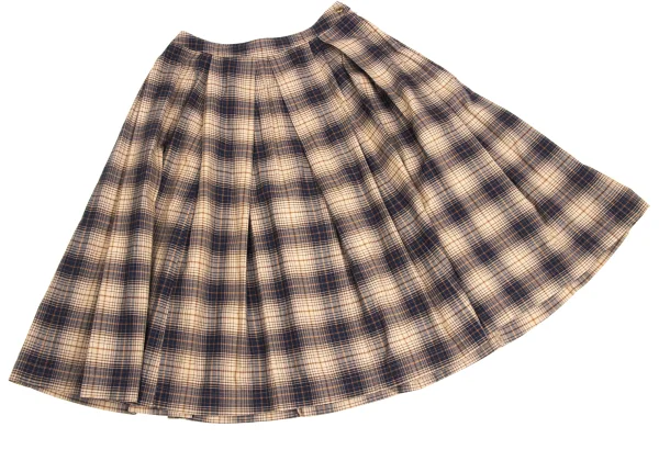 Mademoiselle NON NON Cotton Check Pleats Skirt K-173426_006