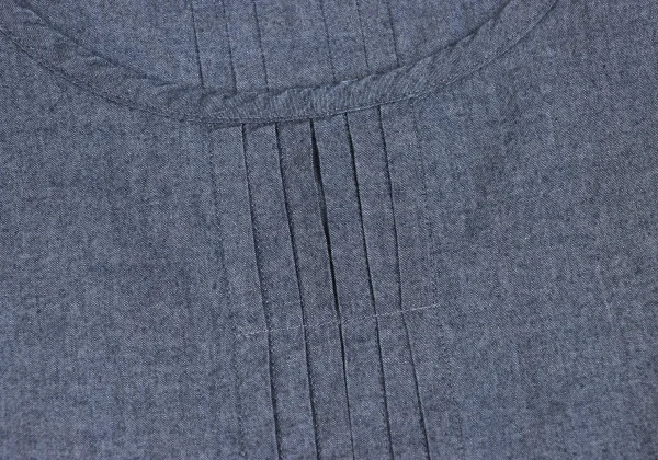 Mademoiselle NON NON Pintuck Chambray Tunic K-173427_005