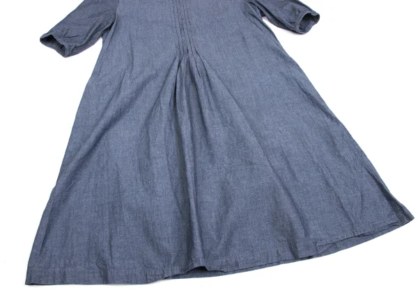Mademoiselle NON NON Pintuck Chambray Tunic K-173427_008