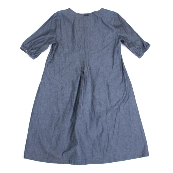 Mademoiselle NON NON Pintuck Chambray Tunic K-173427_011