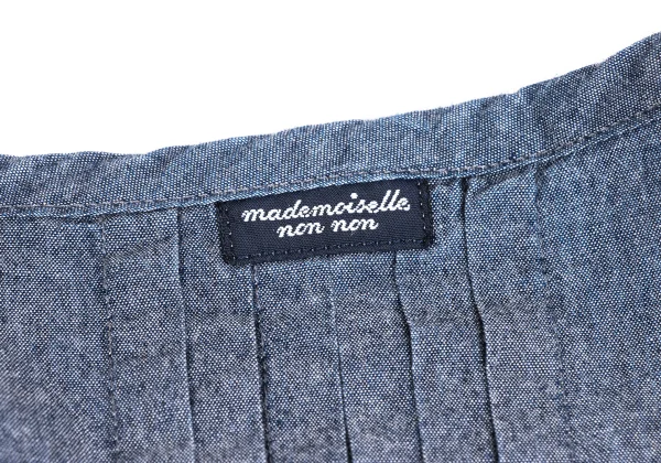 Mademoiselle NON NON Pintuck Chambray Tunic K-173427_012