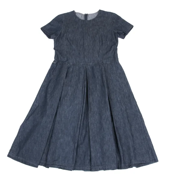 Mademoiselle NON NON Indigo Dyed Dungaree Short Sleeve Shirt K-173428_002