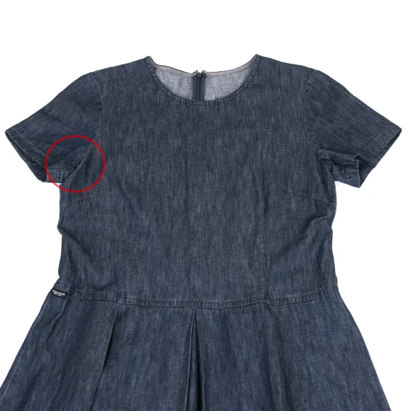 Mademoiselle NON NON Indigo Dyed Dungaree Short Sleeve Shirt K-173428_003