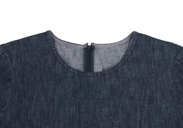 Mademoiselle NON NON Indigo Dyed Dungaree Short Sleeve Shirt K-173428_005