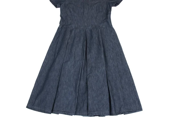 Mademoiselle NON NON Indigo Dyed Dungaree Short Sleeve Shirt K-173428_008