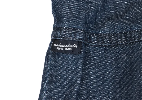 Mademoiselle NON NON Indigo Dyed Dungaree Short Sleeve Shirt K-173428_009