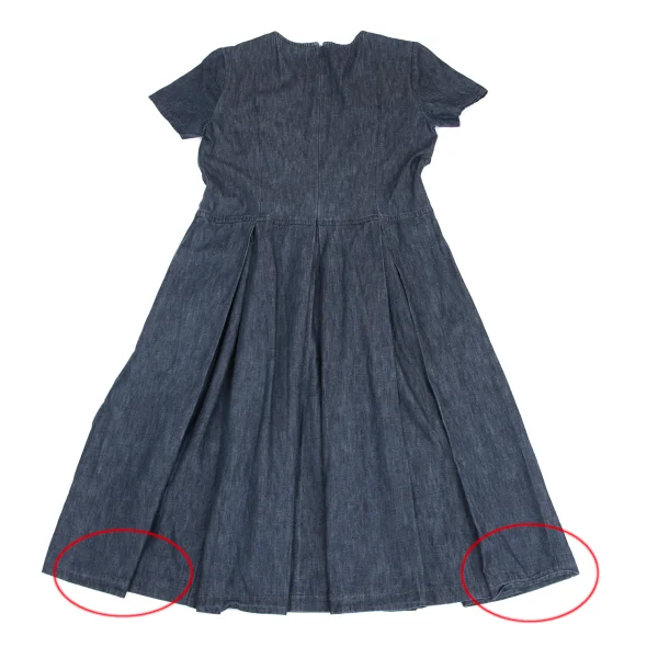 Mademoiselle NON NON Indigo Dyed Dungaree Short Sleeve Shirt K-173428_011