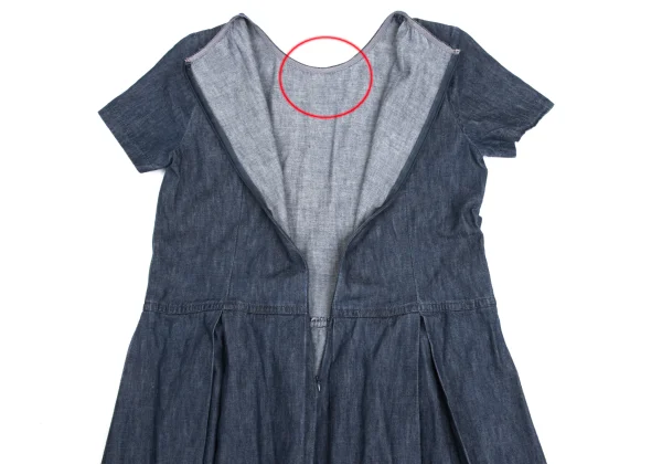 Mademoiselle NON NON Indigo Dyed Dungaree Short Sleeve Shirt K-173428_014
