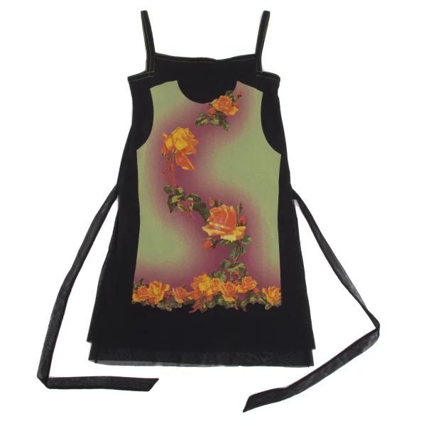 Jean Paul GAULTIER FEMME Floral Print Mesh Sleeveless Dress K-173437_002