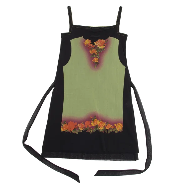 Jean Paul GAULTIER FEMME Floral Print Mesh Sleeveless Dress K-173437_012