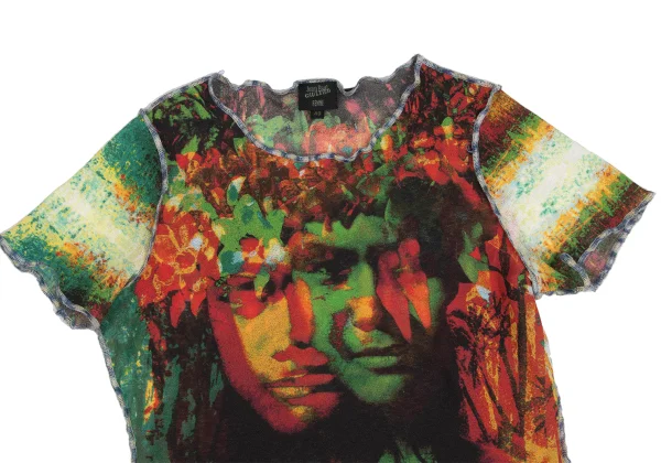 Jean Paul GAULTIER FEMME Psychedelic Hula Girl Print T Shirt K-173438_003